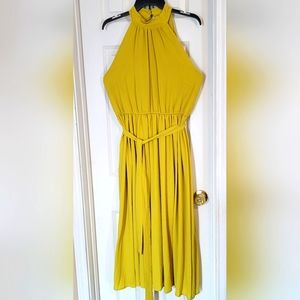 NEW Worthington Woman's Maxi Dress size 12 in Coriander (yellow)